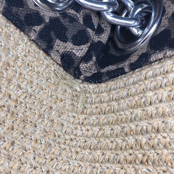 Mixed Media Straw Purse - Picture 5 of 5